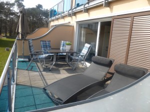EG Ferienwohnung 80 m zum Strand in Juliusruh, 9 km Sandstrand.